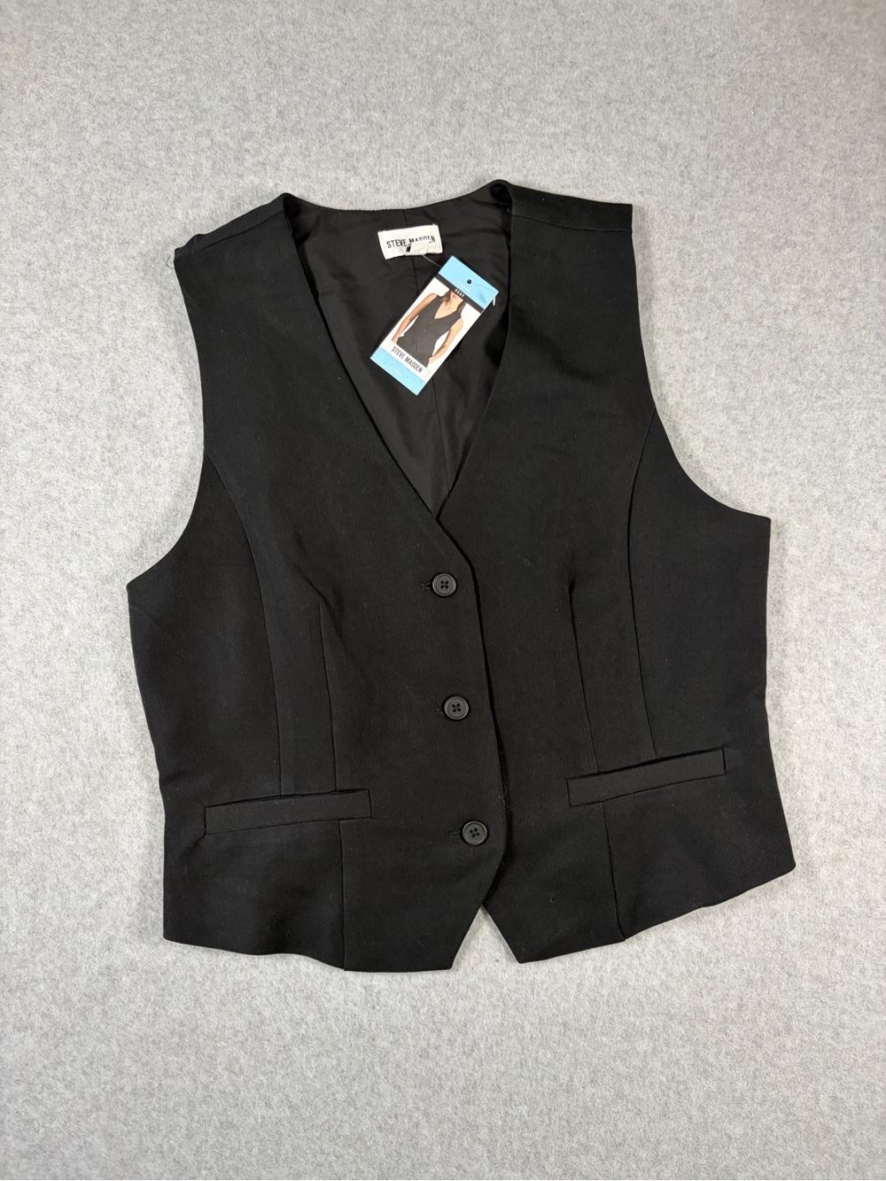 Steve Madden Black Women's Tailored Vest